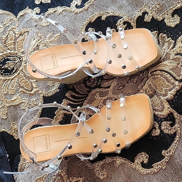 Dolce Vita new 8.5 studded wedge sandals. - Picture 2 of 7